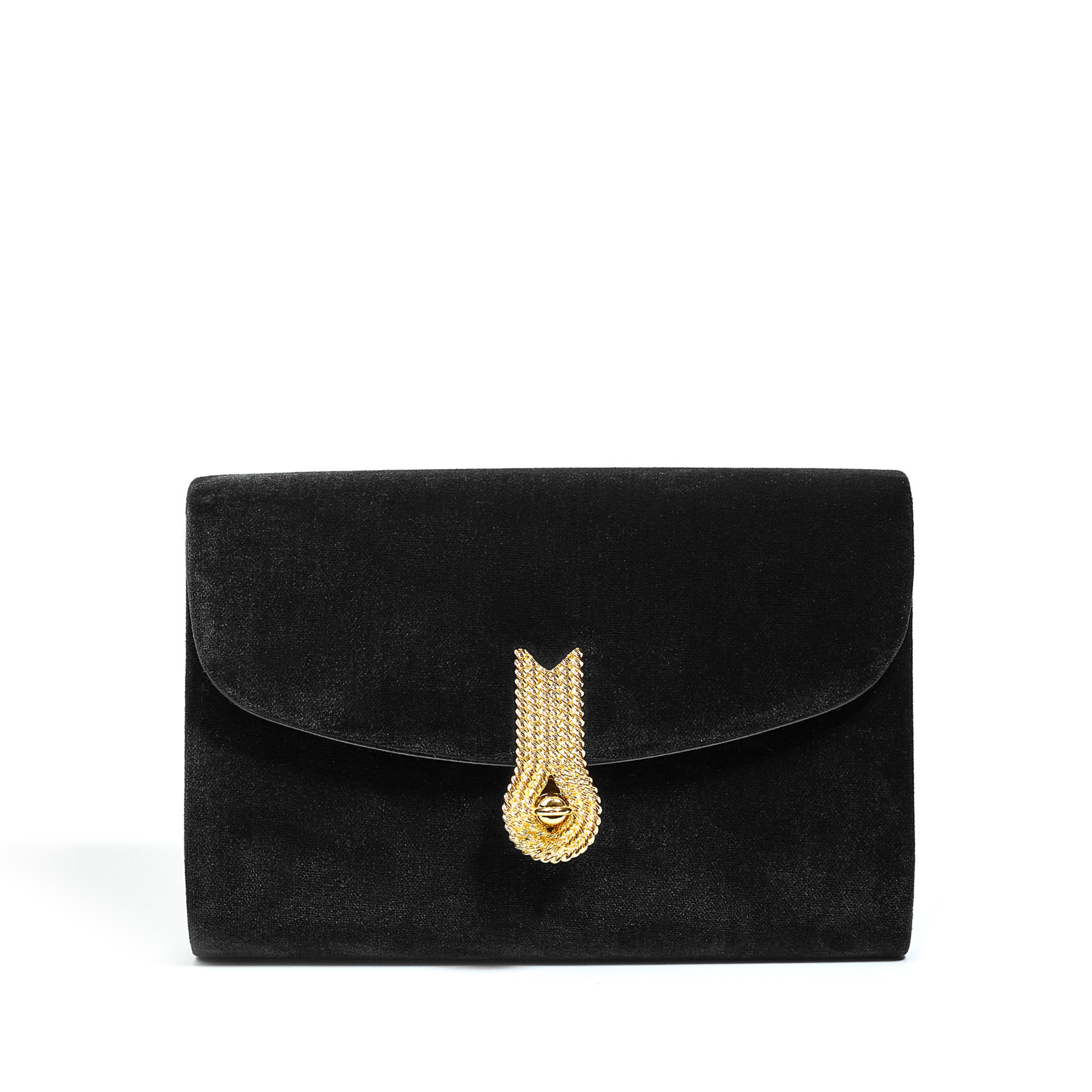 【amato】 Clutch in velvet black – Amato Daniele