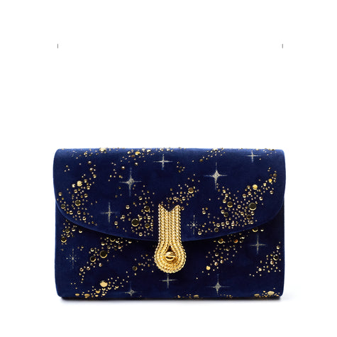 QUEEN MID CONSTELLATIONS NAVY/GOLD