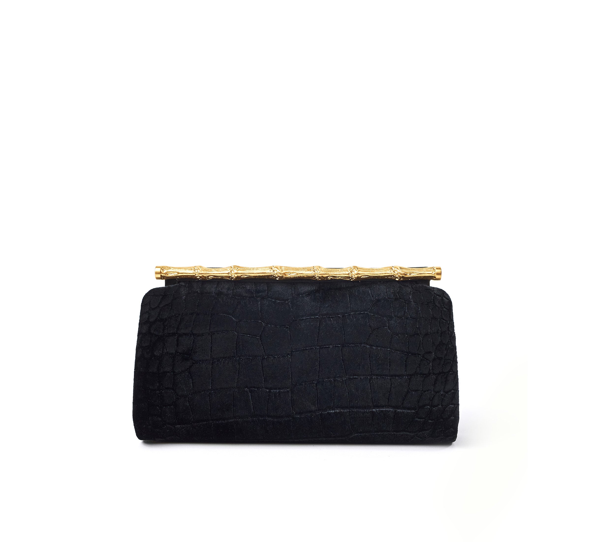 BAMBOO VELVET CROCO BLACK