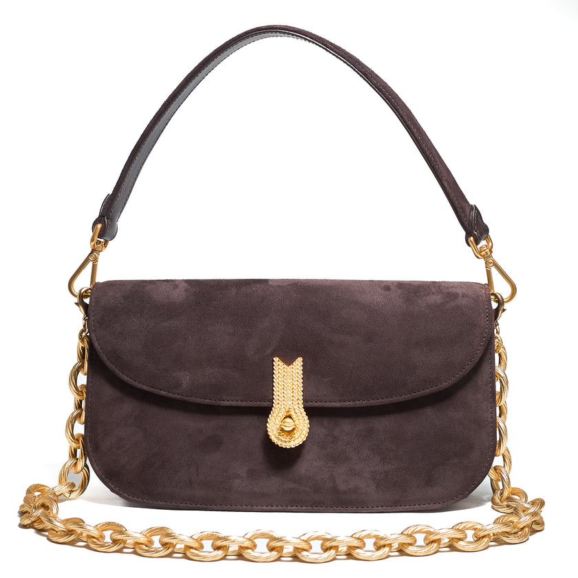 CACCIATORA LONG SUEDE CHOCOLATE