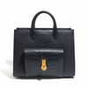 QUEEN TOTE CROCO MATTE BLACK 🌸