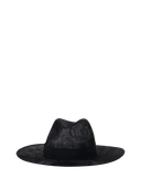 CAPPELLO DI PAGLIA QUEEN NERO