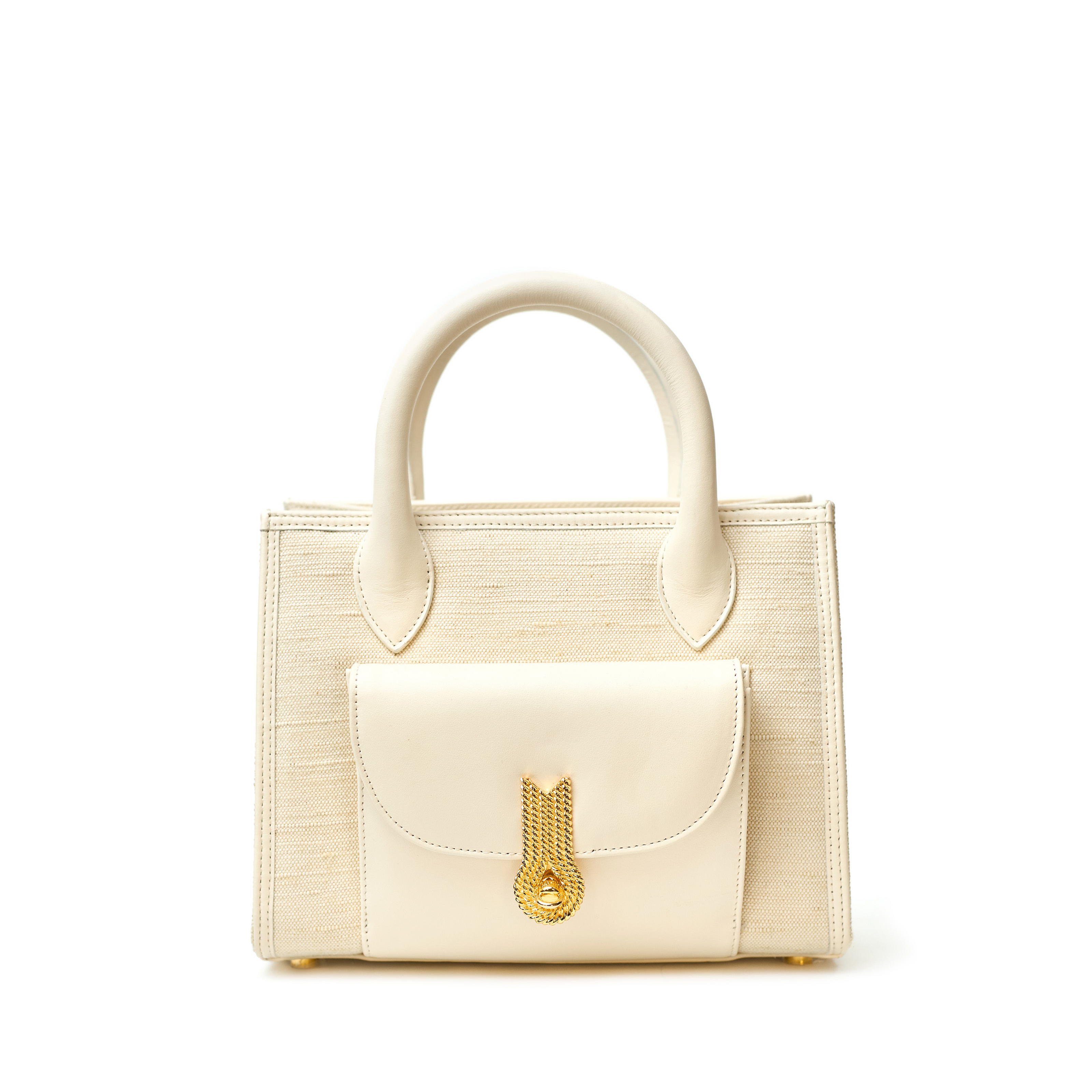 QUEEN TOTE MINI CANVAS IVORY