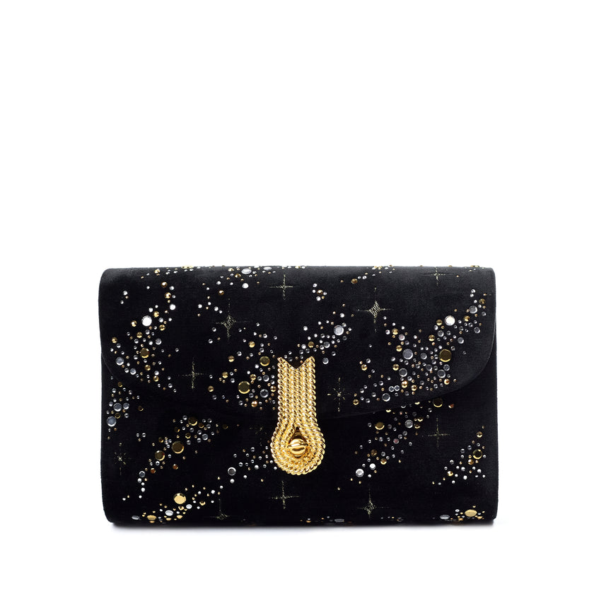 QUEEN MID CONSTELLATIONS BLACK/GOLD
