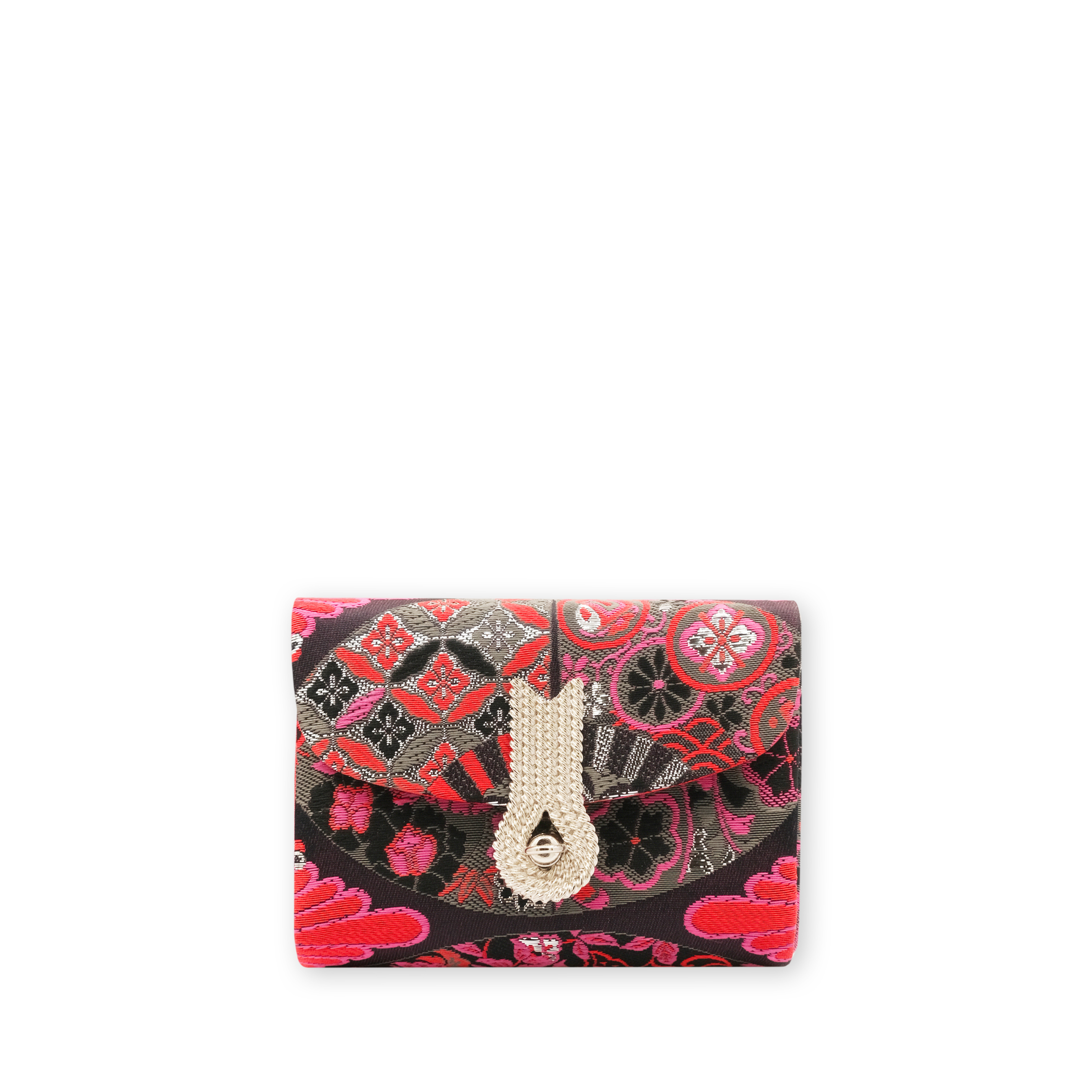 【Alice Martha】 Daupe Nylon 4色 Stretch Cotton Sateen - Deep Purple Floral - Baroque Bouquet