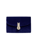 QUEEN MID VELVET BLU NAVY
