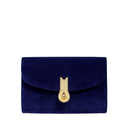 QUEEN MID VELVET BLU NAVY