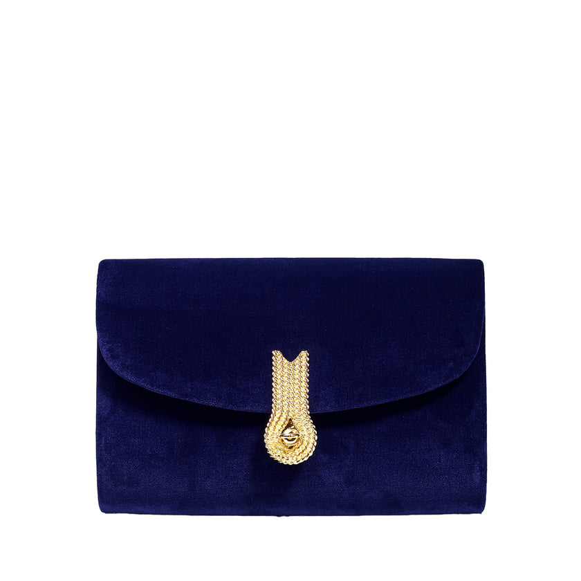 QUEEN MID VELVET NAVY BLUE