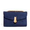 QUEEN CLUTCH SUEDE NAVY