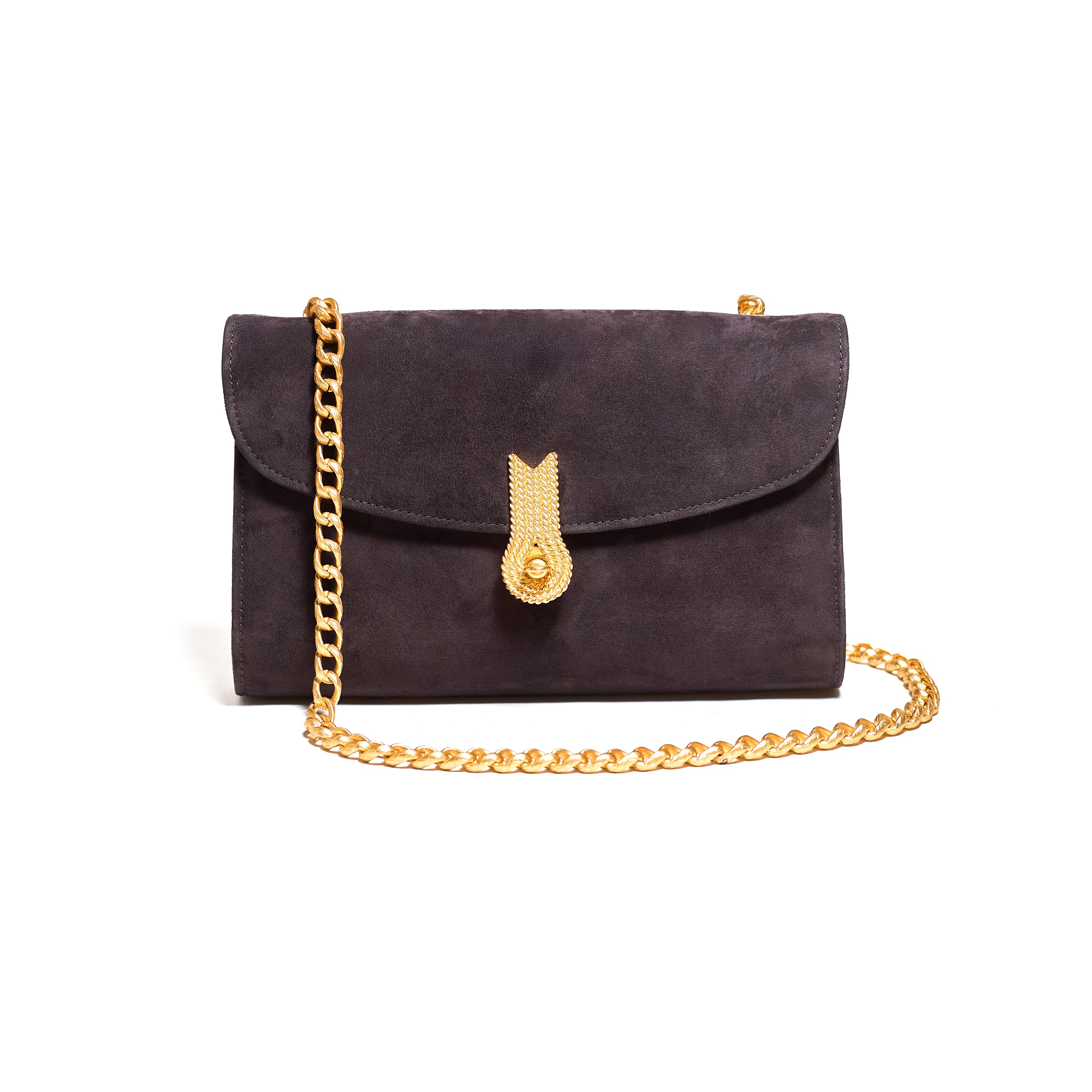 QUEEN CLUTCH SUEDE VAN DYCK