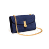 QUEEN CLUTCH SUEDE NAVY