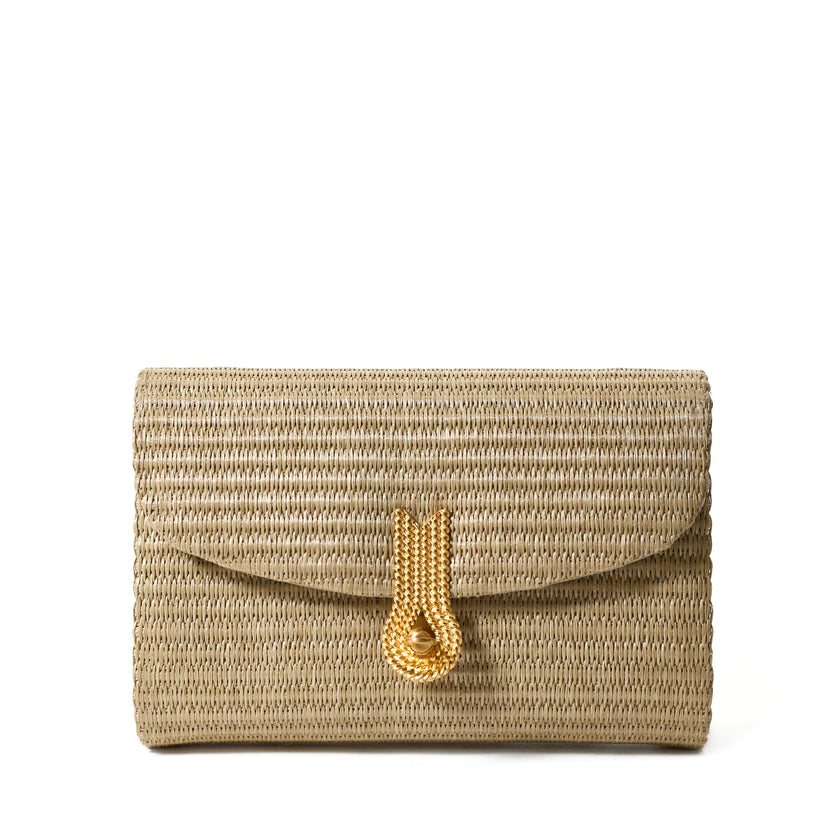 QUEEN MID TAUPE STRAW