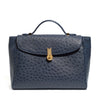 QUEEN MUM OSTRICH BLUE