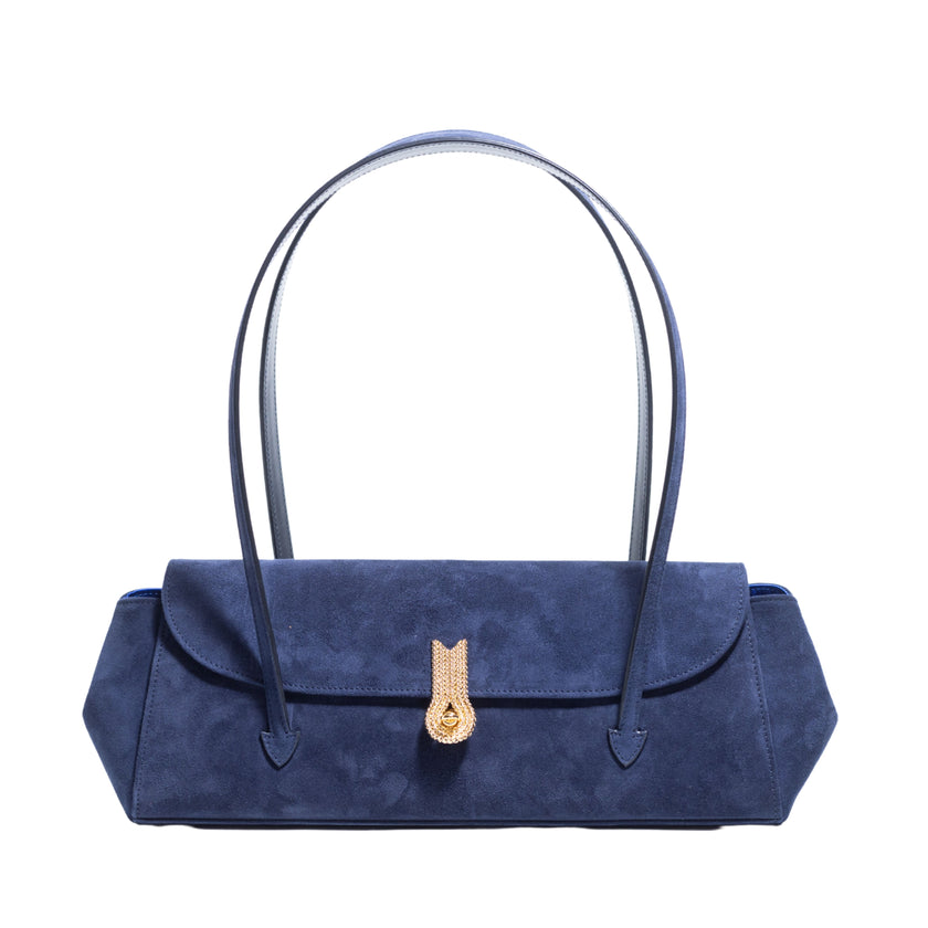 QUEEN PIERA SUEDE NAVY BLUE