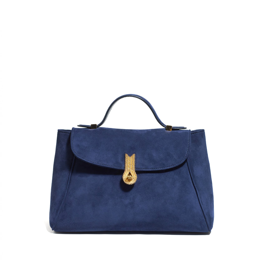 QUEEN MINI MUM SUEDE NAVY