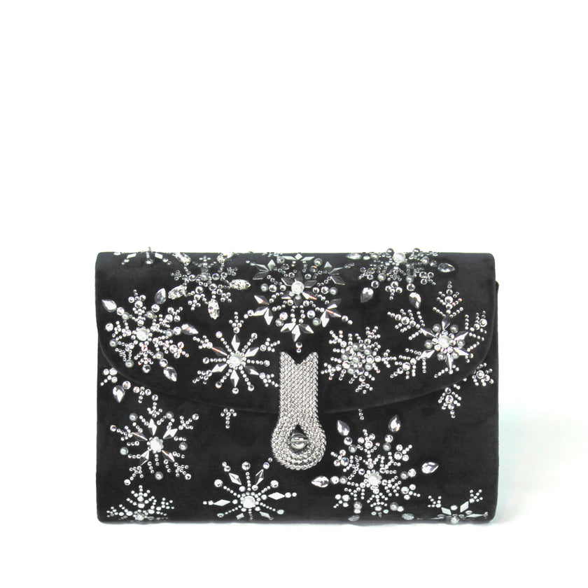 QUEEN MID SNOWFLAKES BLACK - XMAS EDITION