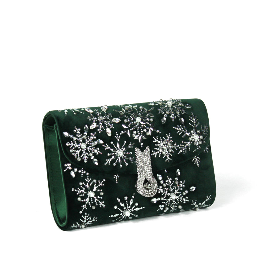 QUEEN MID SNOWFLAKES GREEN - XMAS EDITION