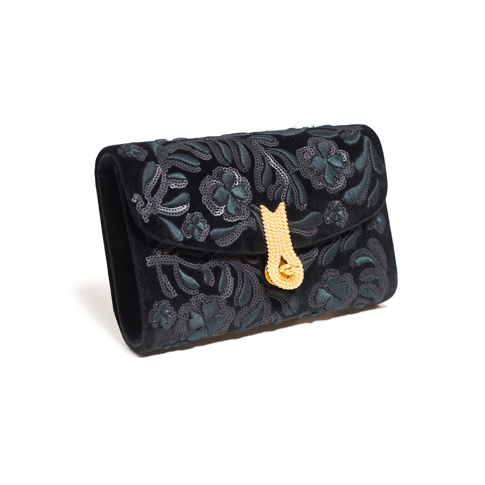 QUEEN MID FLEUR NOIR