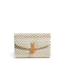 QUEEN MID STRAW ZIG-ZAG IVORY