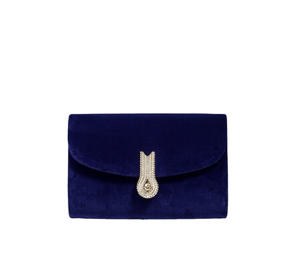 QUEEN MID VELVET NAVY BLUE