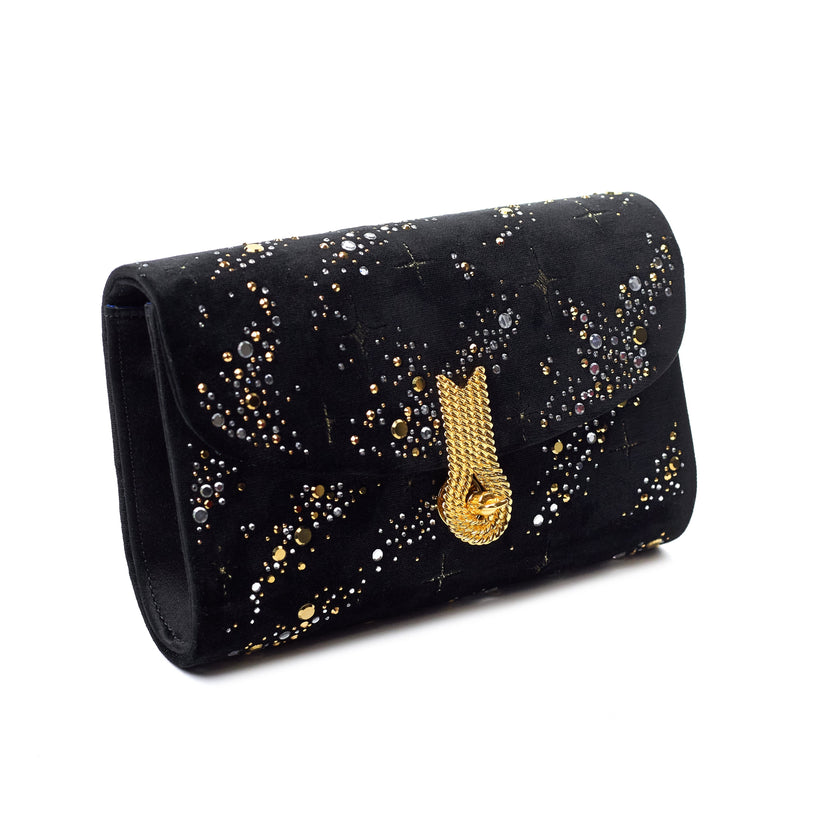 QUEEN MID CONSTELLATIONS BLACK/GOLD
