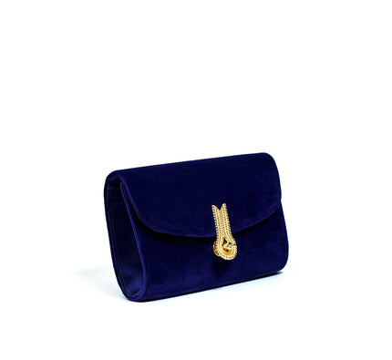 QUEEN MID VELVET NAVY BLUE