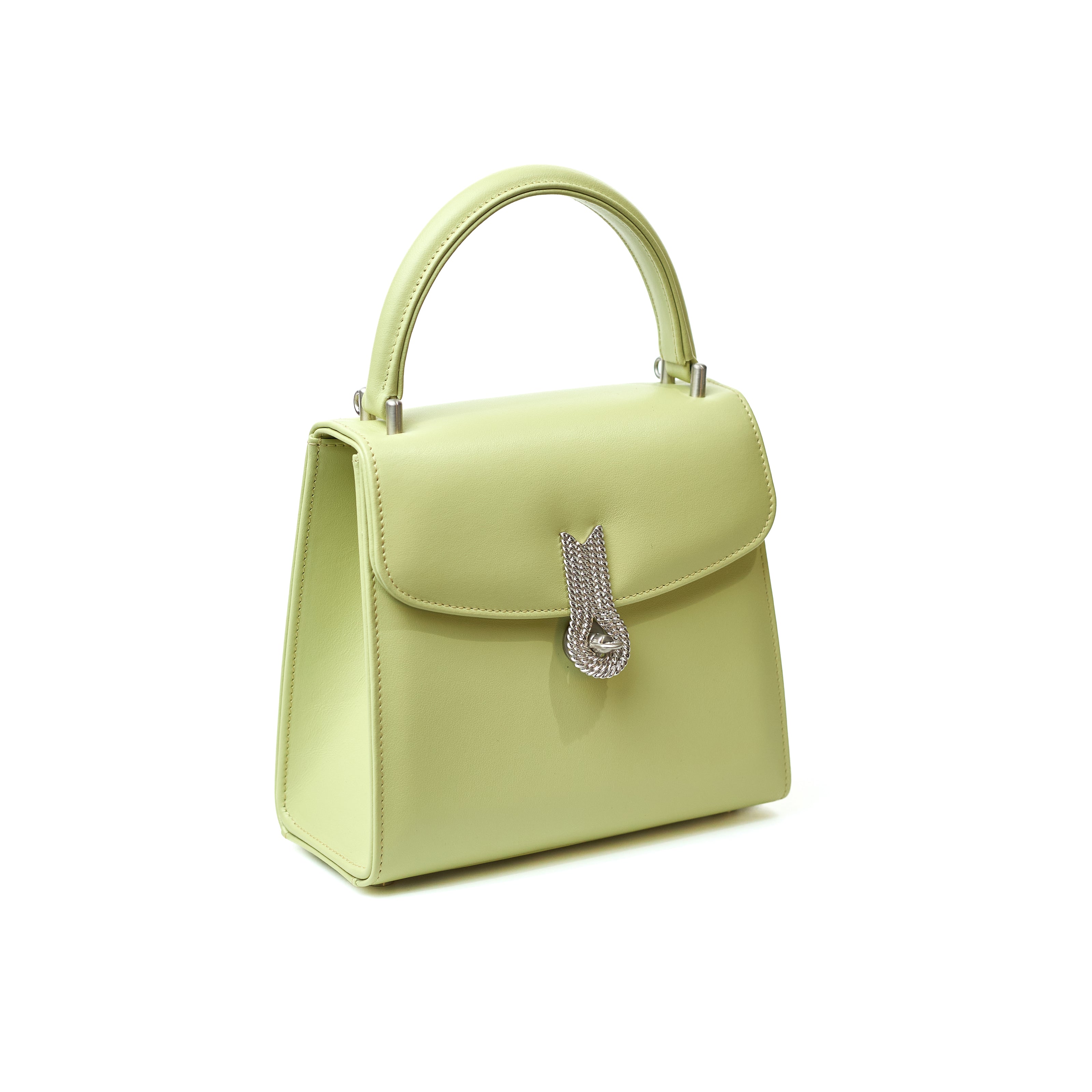 QUEEN HANDBAG CALF ACQUA