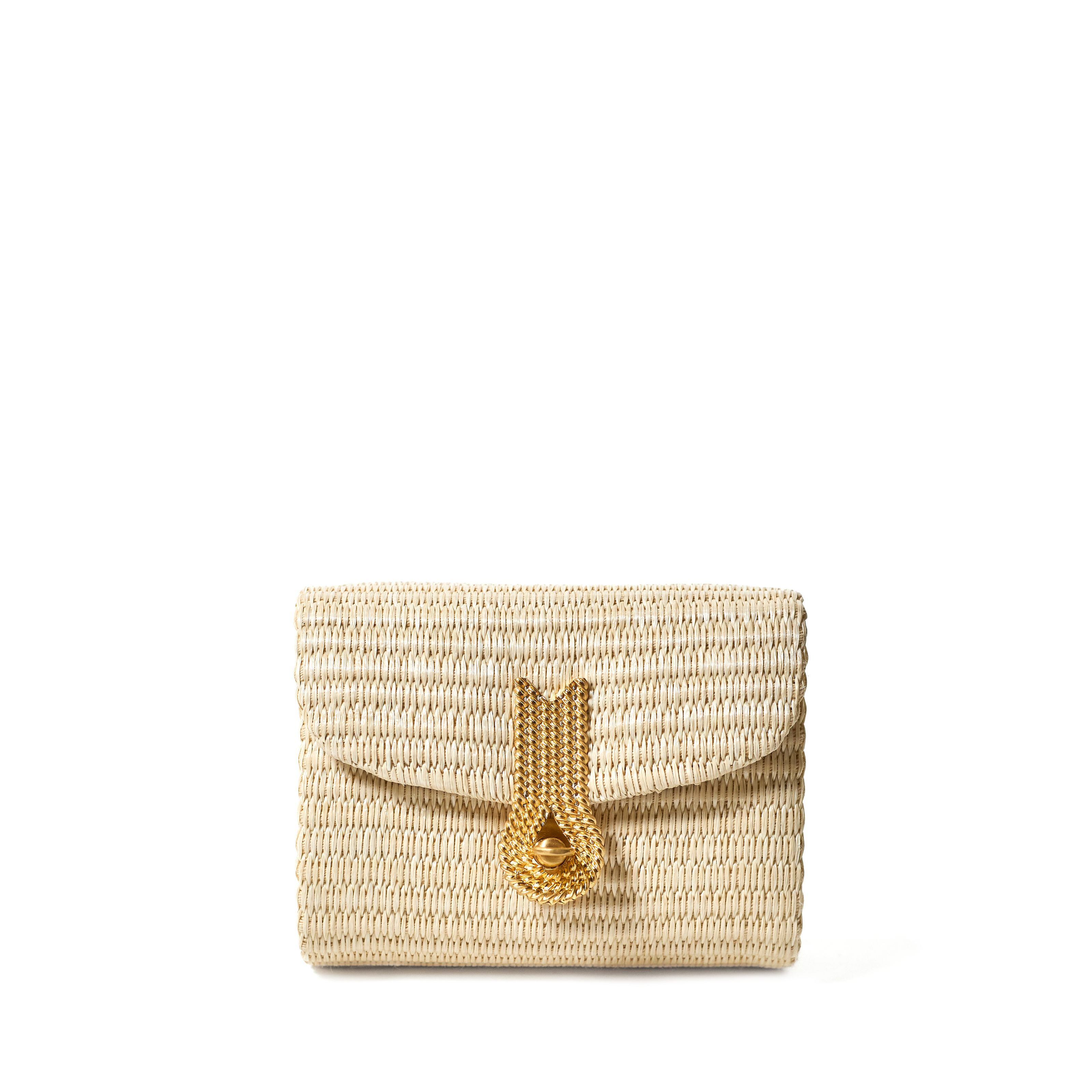 QUEEN MICRO IVORY STRAW