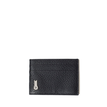 CARD HOLDER GRAINED BLACK