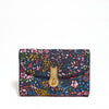 QUEEN MID CANVAS BLACK / FIORI MULTI