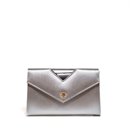CAROLINA POCHETTE SATIN GREY