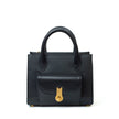QUEEN TOTE MINI GRAINED BLACK  MTO Delivery in 40/60 days