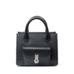 QUEEN TOTE MINI GRAINED BLACK  MTO Delivery in 40/60 days