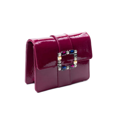 STRASS BUCKLE CLUTCH VINACCIA