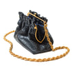 RAVIOLO CROCO PRINT MATTE BLACK