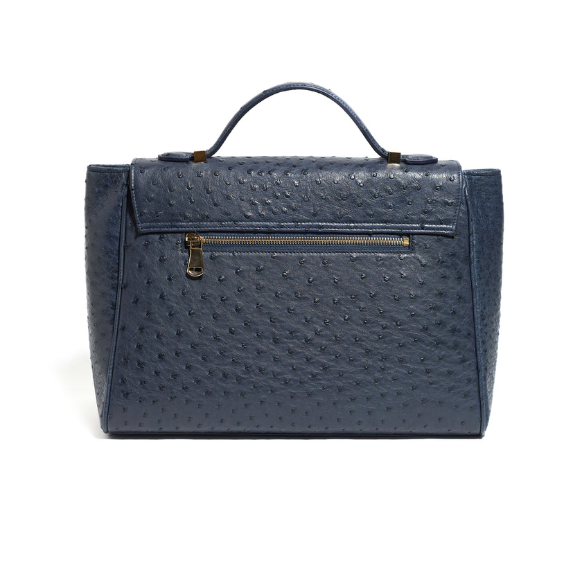 QUEEN MUM OSTRICH BLUE