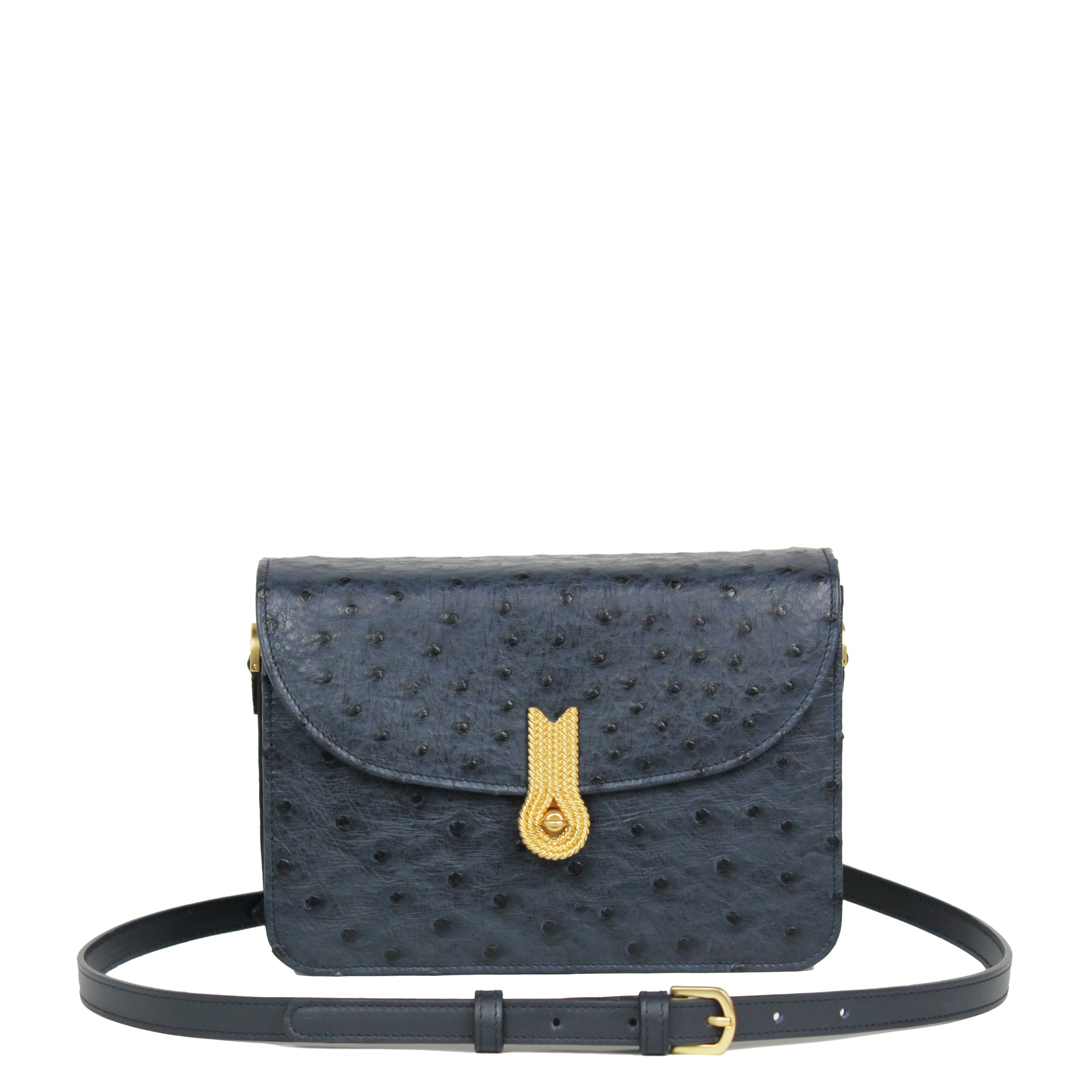 QUEEN VERA OSTRICH BLUE