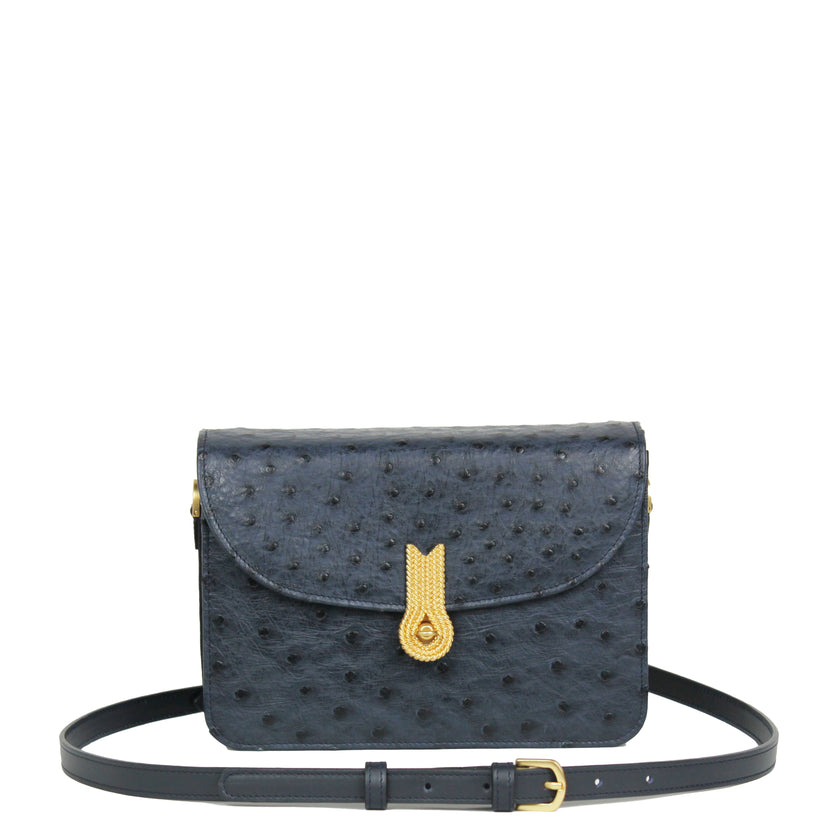 QUEEN VERA OSTRICH BLUE