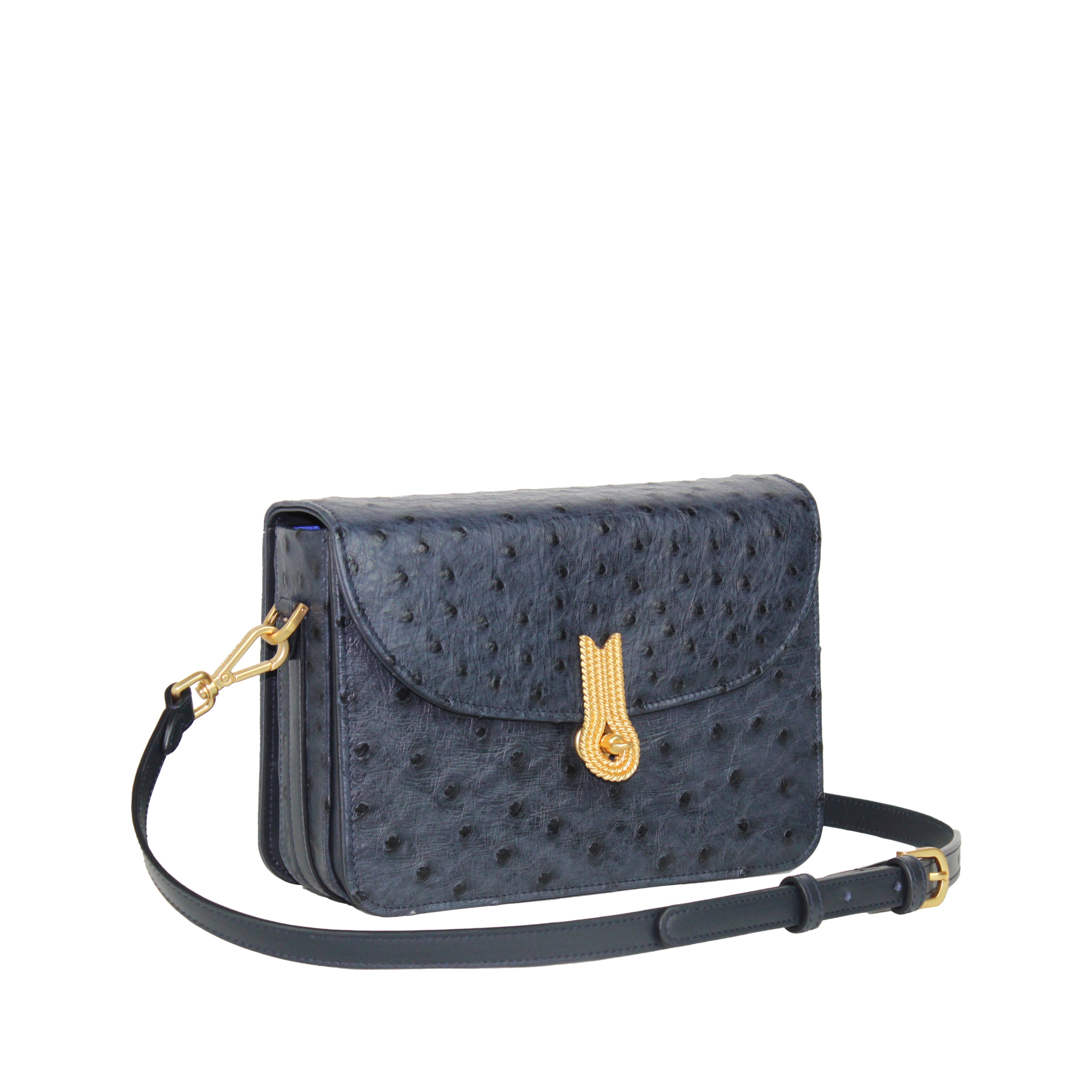 QUEEN VERA OSTRICH BLUE