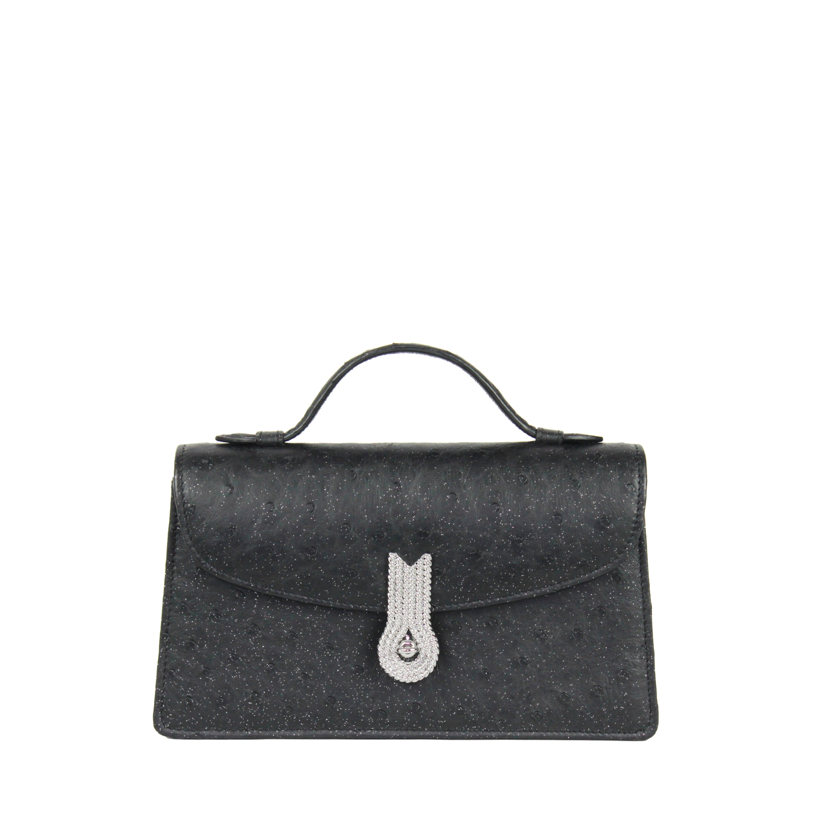 QUEEN ALTROVE OSTRICH PAILETTES BLACK - XMAS EDITION