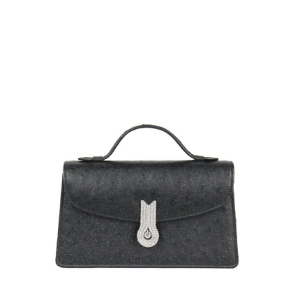QUEEN ALTROVE OSTRICH PAILETTES BLACK - XMAS EDITION