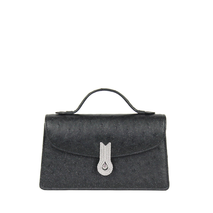 QUEEN ALTROVE OSTRICH PAILETTES BLACK - XMAS EDITION