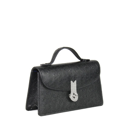 QUEEN ALTROVE OSTRICH PAILETTES BLACK - XMAS EDITION