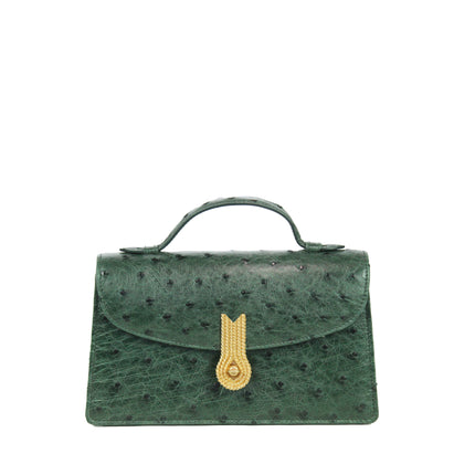 QUEEN ALTROVE OSTRICH PAILETTES GREEN - XMAS EDITION