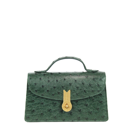 QUEEN ALTROVE OSTRICH PAILETTES GREEN - XMAS EDITION