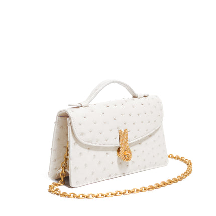 QUEEN ALTROVE OSTRICH WHITE