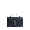 QUEEN ALTROVE OSTRICH BLACK/GUNMETAL - MTO DELIVERY 60 WORKING DAYS