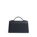 QUEEN ALTROVE OSTRICH BLACK/GUNMETAL - MTO DELIVERY 60 WORKING DAYS