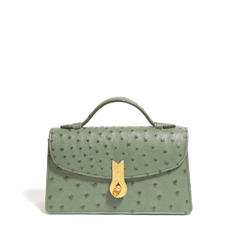 QUEEN ALTROVE OSTRICH PISTACCHIO