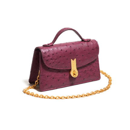QUEEN ALTROVE OSTRICH LAMPONE MTO - Delivery 40 working days